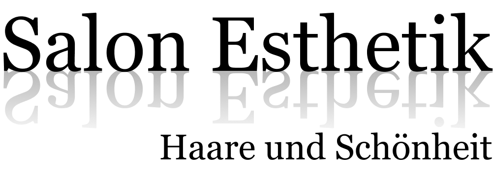 Logo Salon Esthetik in schwarz